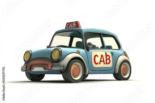 Taxi isolated on white background. Taxi icon. Cab isolated on white. Cab icon. Cab Car. Taxi Car Isolated element on white for Designers. Isolated Taxi Design Element. Cab Car Isolated on white.	