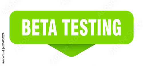 beta testing sticker. beta testing sign on transparent background