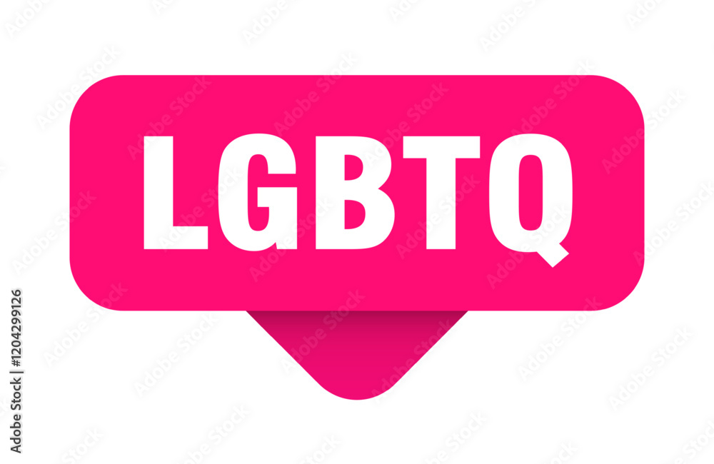 lgbtq sticker. lgbtq sign on transparent background lgbtq sticker. lgbtq sign on transparent background