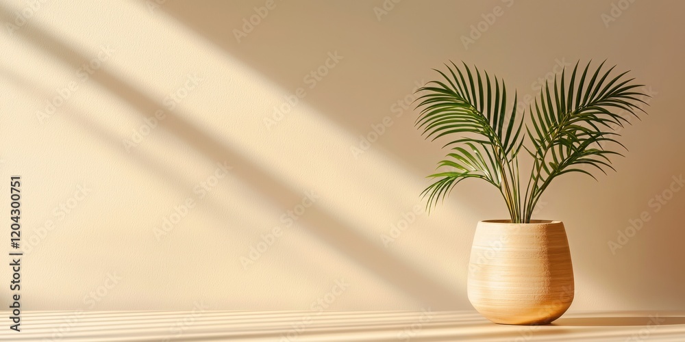 Minimalist home office with sleek desk and plant natural light indoor space eye-level viewpoint for productivity Minimalist home office with sleek desk and plant natural light indoor space eye-level viewpoint for productivity