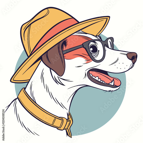 dog with a hat