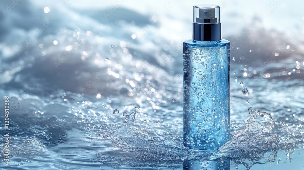 Refreshing Blue Water Spray Bottle Product Shot Refreshing Blue Water Spray Bottle Product Shot