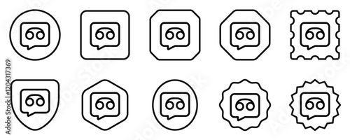 Vector voicemail, voice record icon. Black, white background. Perfect for app and web interfaces, infographics, presentations, marketing, etc.