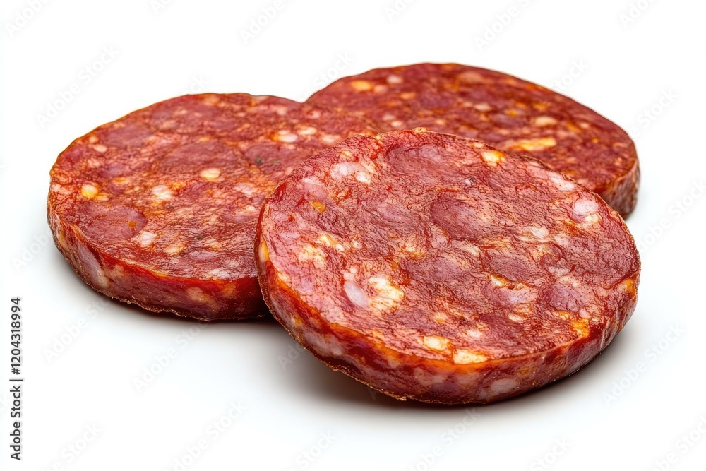 Delicious Pepperoni Pizza Isolated on Clean White Background, Perfect for Italian Eatery and Fast Food Promotions Delicious Pepperoni Pizza Isolated on Clean White Background, Perfect for Italian Eatery and Fast Food Promotions