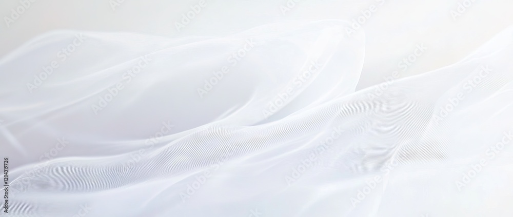 Obraz premium A white fabric with a pattern of waves