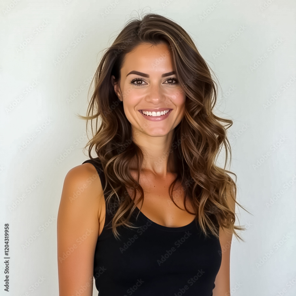 A young woman with natural beauty and elegance A young woman with natural beauty and elegance