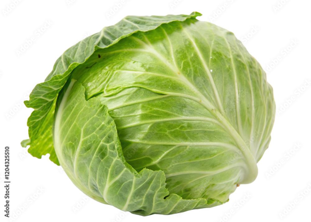 Fresh green cabbage, crisp and vibrant, isolated on a transparent background, perfect for salads, cooking, and promoting a healthy, sustainable lifestyle. Fresh green cabbage, crisp and vibrant, isolated on a transparent background, perfect for salads, cooking, and promoting a healthy, sustainable lifestyle.