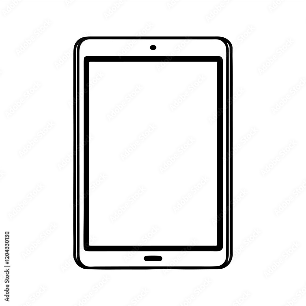 Realistic vector illustration of White and Black Digital Tablet Template. Modern Digital devices Realistic vector illustration of White and Black Digital Tablet Template. Modern Digital devices