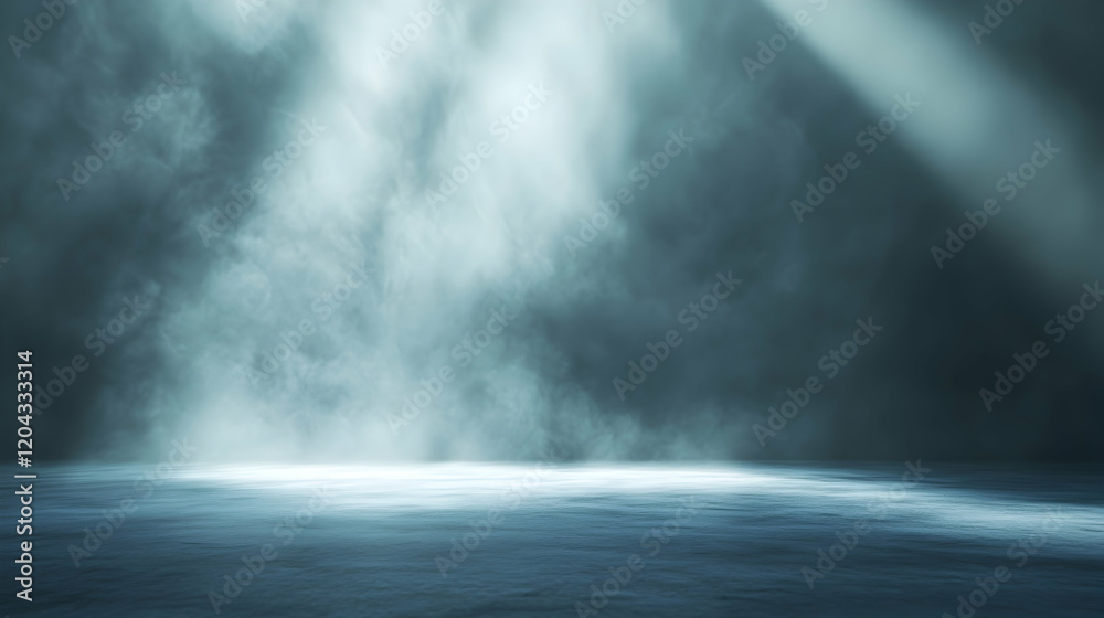 Abstract background with light rays and fog, perfect for product presentation space Abstract background with light rays and fog, perfect for product presentation space