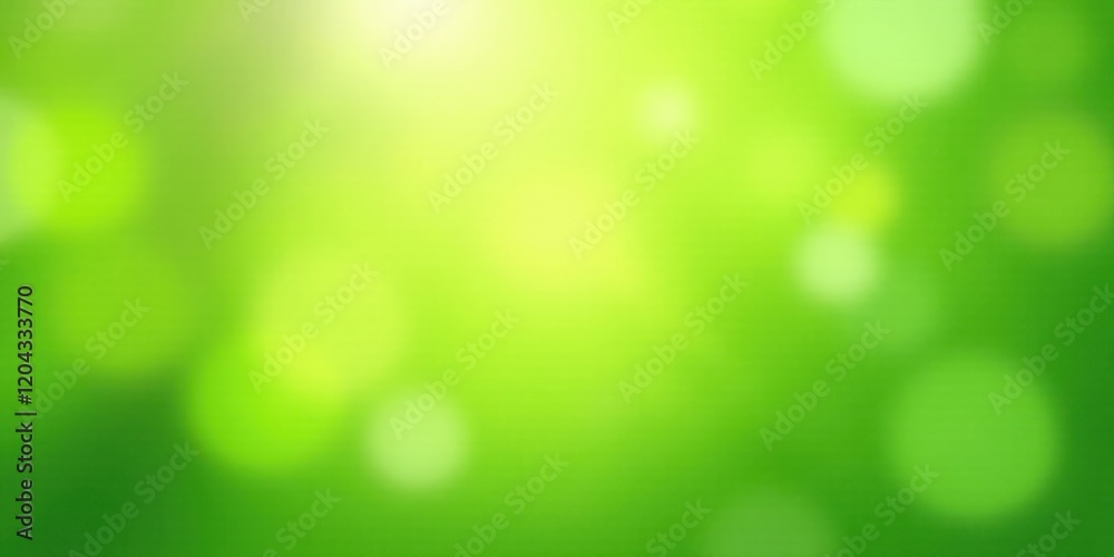 Fototapeta premium Abstract Green Nature Background Bright, Soft Focus Bokeh Effect Ideal for Spring or Summer Designs and Presentations