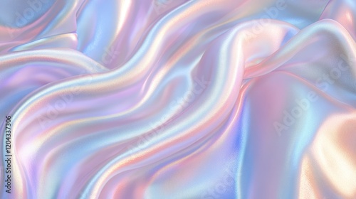 Wallpaper Mural Iridescent silk-like fabric with smooth flowing folds Torontodigital.ca