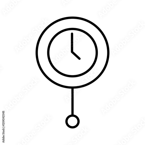 clock line icon