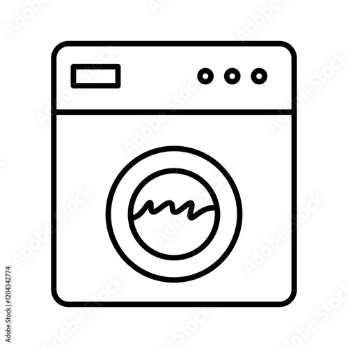 washing machine line icon