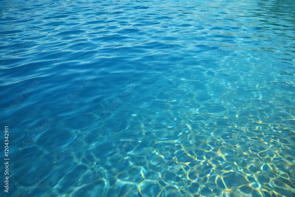 there is a blue water with a boat in the background there is a blue water with a boat in the background