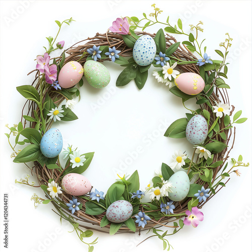easter eggs in a ring