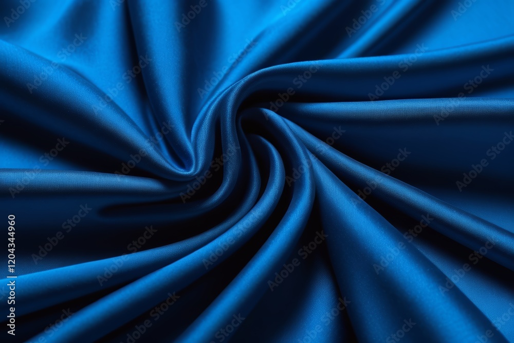Fototapeta premium a close up of a blue fabric with a very large amount of folds