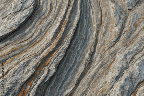 arafed image of a rock with a very long line of lines