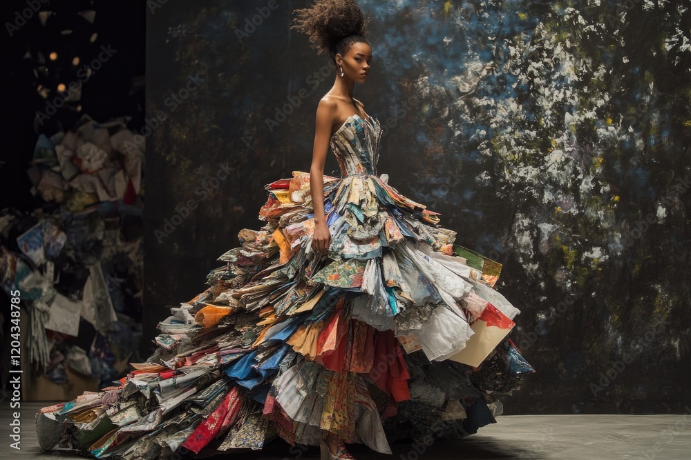 Fashion design merges art and sustainability in stunning gown ma Fashion design merges art and sustainability in stunning gown ma