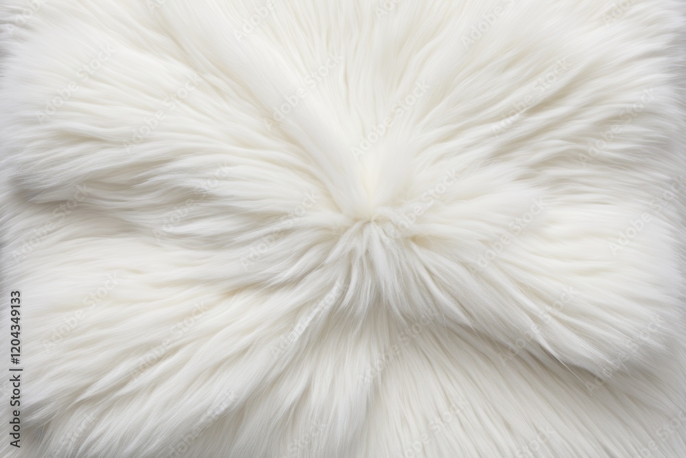 Fototapeta premium a close up of a white furry pillow on a white surface