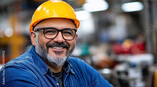 Portrait of a Smiling Factory Worker
