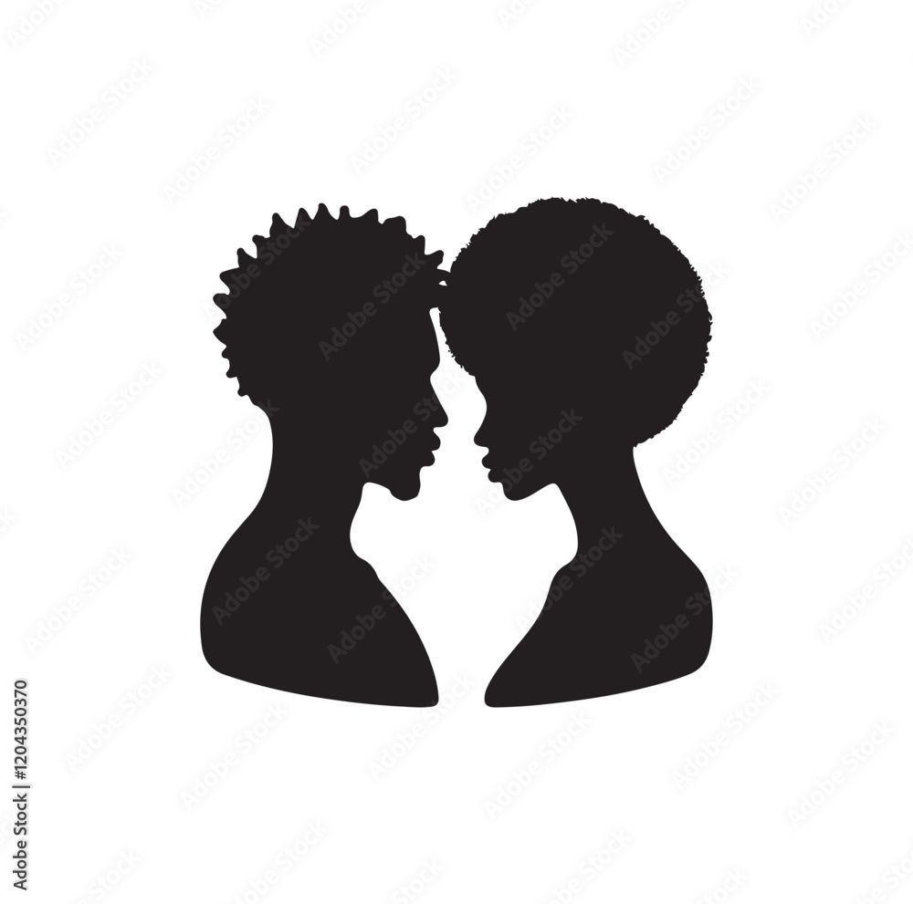 black african couple silhouette vector
illustration black african couple silhouette vector
illustration