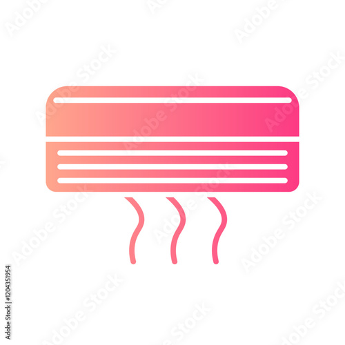 air conditioner gradient icon