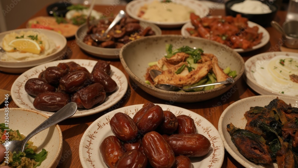 A Festive Korean Table Laden with Banchan: A Celebration of Flavors and Culinary Tradition A Festive Korean Table Laden with Banchan: A Celebration of Flavors and Culinary Tradition
