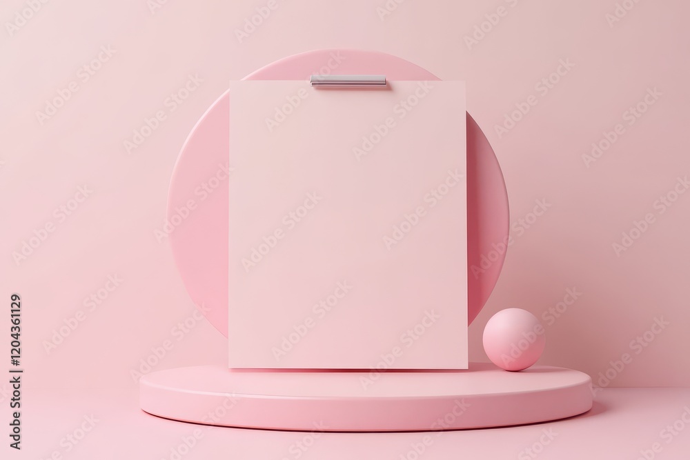 3D Clipboard Icon Isolated and White Background 3D Clipboard Icon Isolated and White Background