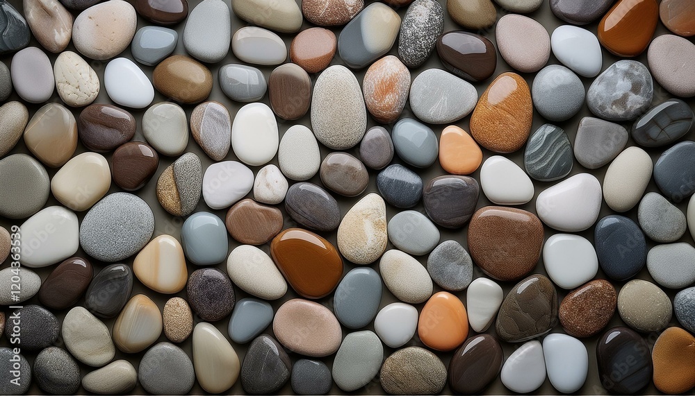 A pebble mosaic tile featuring smooth, rounded stones in earthy tones like beige and gray, creating a natural, textured surface ideal for adding rustic charm to any space. A pebble mosaic tile featuring smooth, rounded stones in earthy tones like beige and gray, creating a natural, textured surface ideal for adding rustic charm to any space.