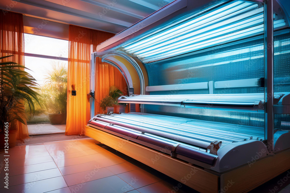 Generated image Solarium in einem Raum