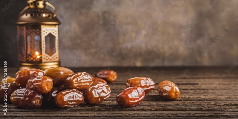 Sweet Dates and Lantern: Ramadan Feast Sweet Dates and Lantern: Ramadan Feast
