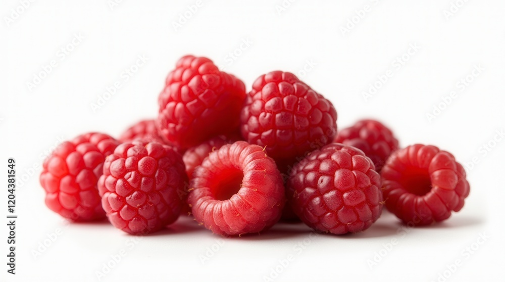 Raspberry Raspberries, Many Angles And View Side Top Front Group Pile Heap Isolated On White Background Raspberry Raspberries, Many Angles And View Side Top Front Group Pile Heap Isolated On White Background