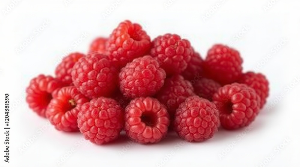 Raspberry Raspberries, Many Angles And View Side Top Front Group Pile Heap Isolated On White Background Raspberry Raspberries, Many Angles And View Side Top Front Group Pile Heap Isolated On White Background