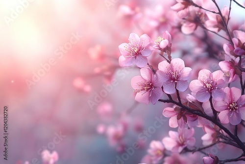 Blossom buds on tree branch