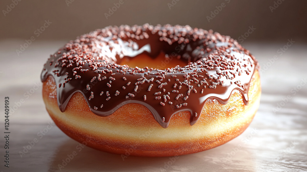 Donut in chocolate glaze, donut in pink glaze, donut in white glaze. Donut in chocolate glaze, donut in pink glaze, donut in white glaze.