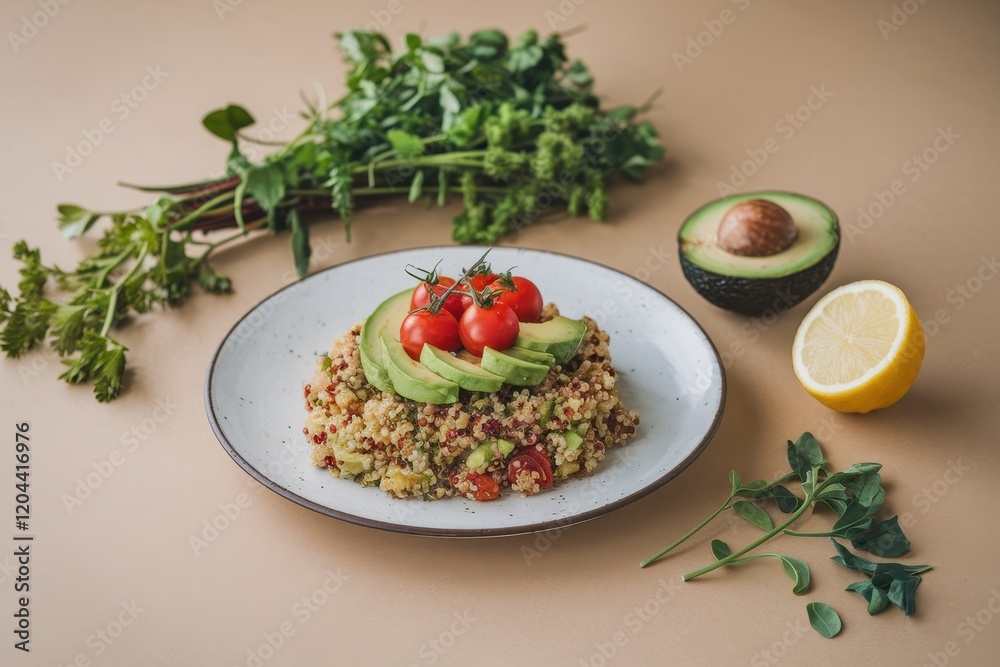 Delicious Quinoa Salad with Avocado and Cherry Tomatoes Delicious Quinoa Salad with Avocado and Cherry Tomatoes