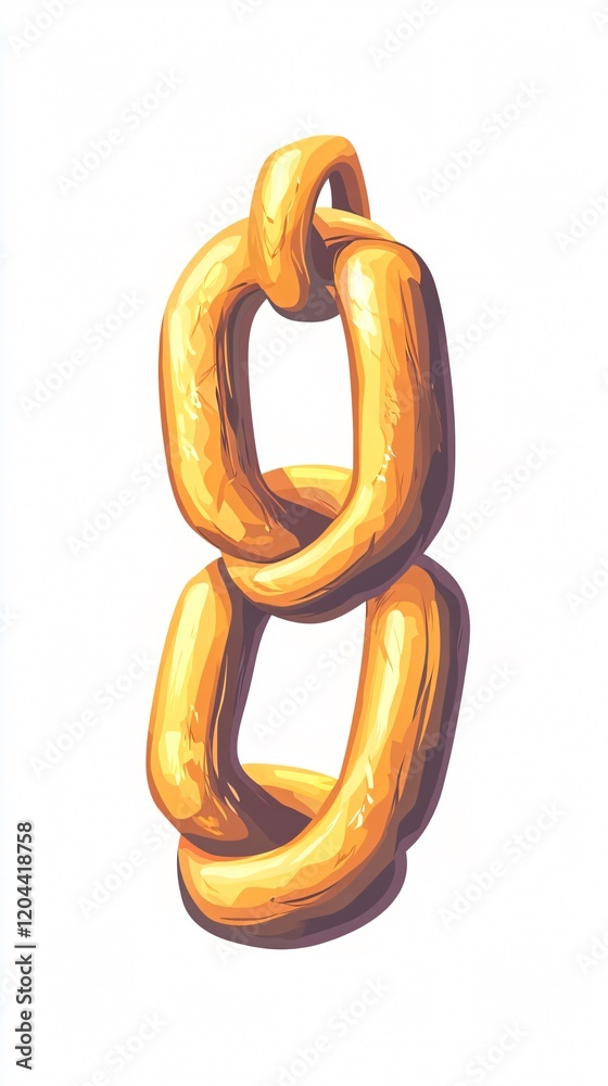 Golden Chain Links: A Symbol of Strength and Connection - Intertwined Rings in a Luxurious Gold Aesthetic Golden Chain Links: A Symbol of Strength and Connection - Intertwined Rings in a Luxurious Gold Aesthetic