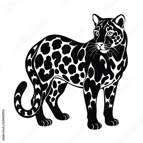 leopard vinyl ready vector illustration