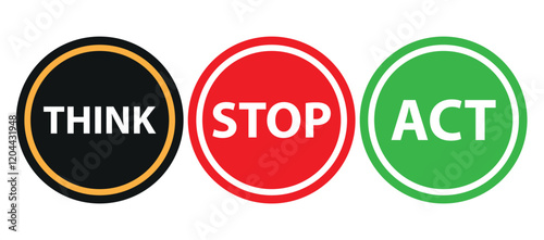 Modified colorful road signs with a safety message