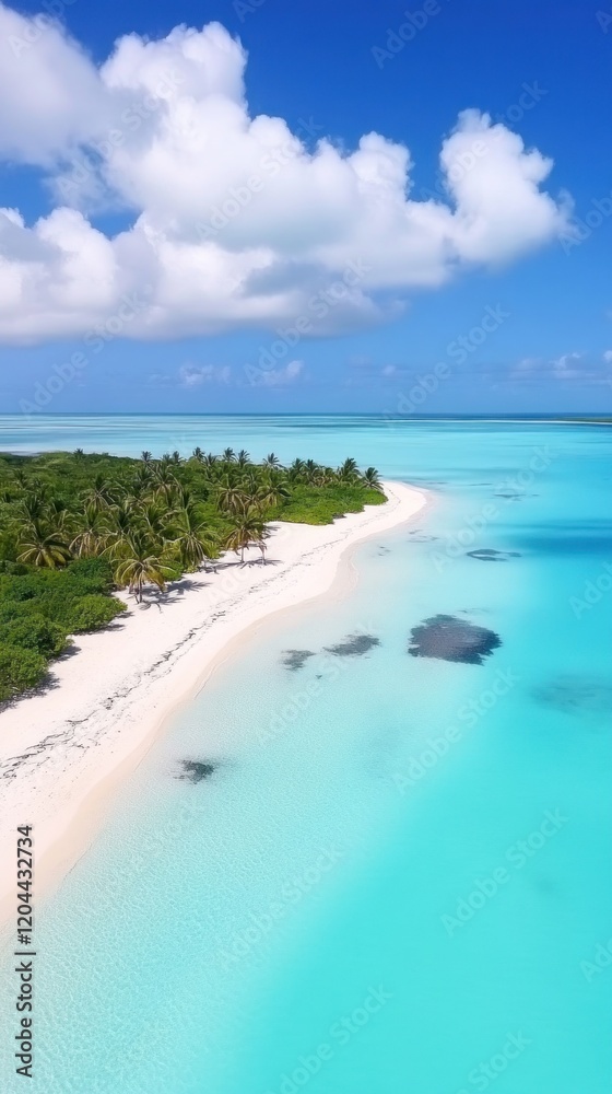 A stunning tropical beach with clear turquoise waters and lush greenery. A stunning tropical beach with clear turquoise waters and lush greenery.