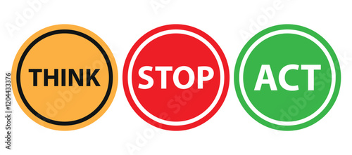 Modified colorful road signs with a safety message
