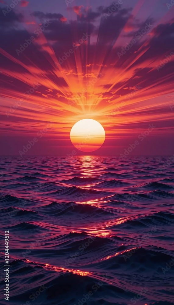 Obraz premium sunset over water