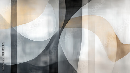 Wallpaper Mural Soft colors blend, flowing shapes create a tranquil space. Torontodigital.ca