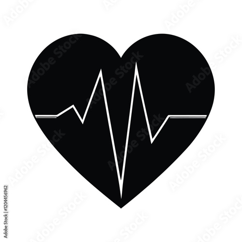 heart and heartbeat symbol