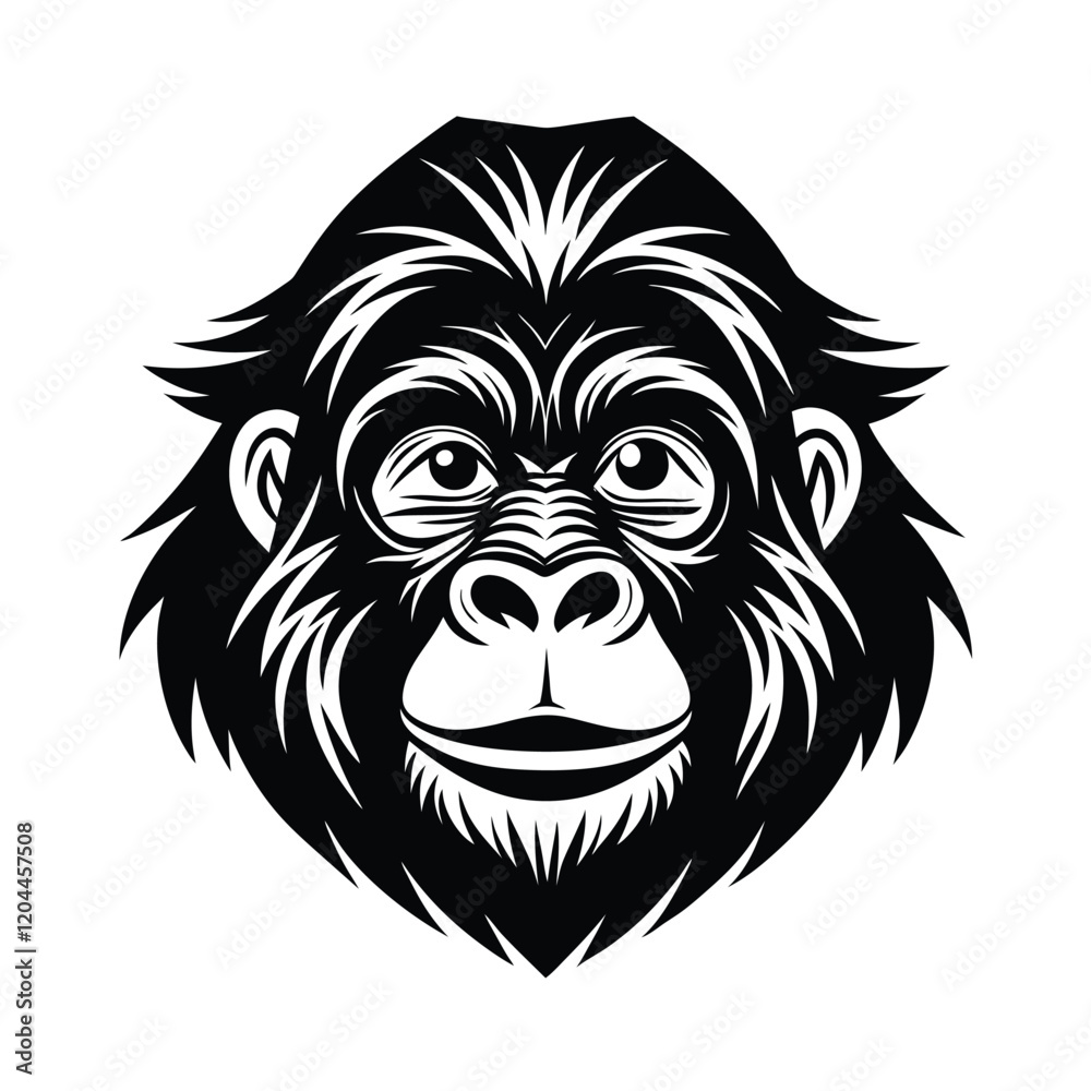 Fototapeta premium animal silhouette white background 