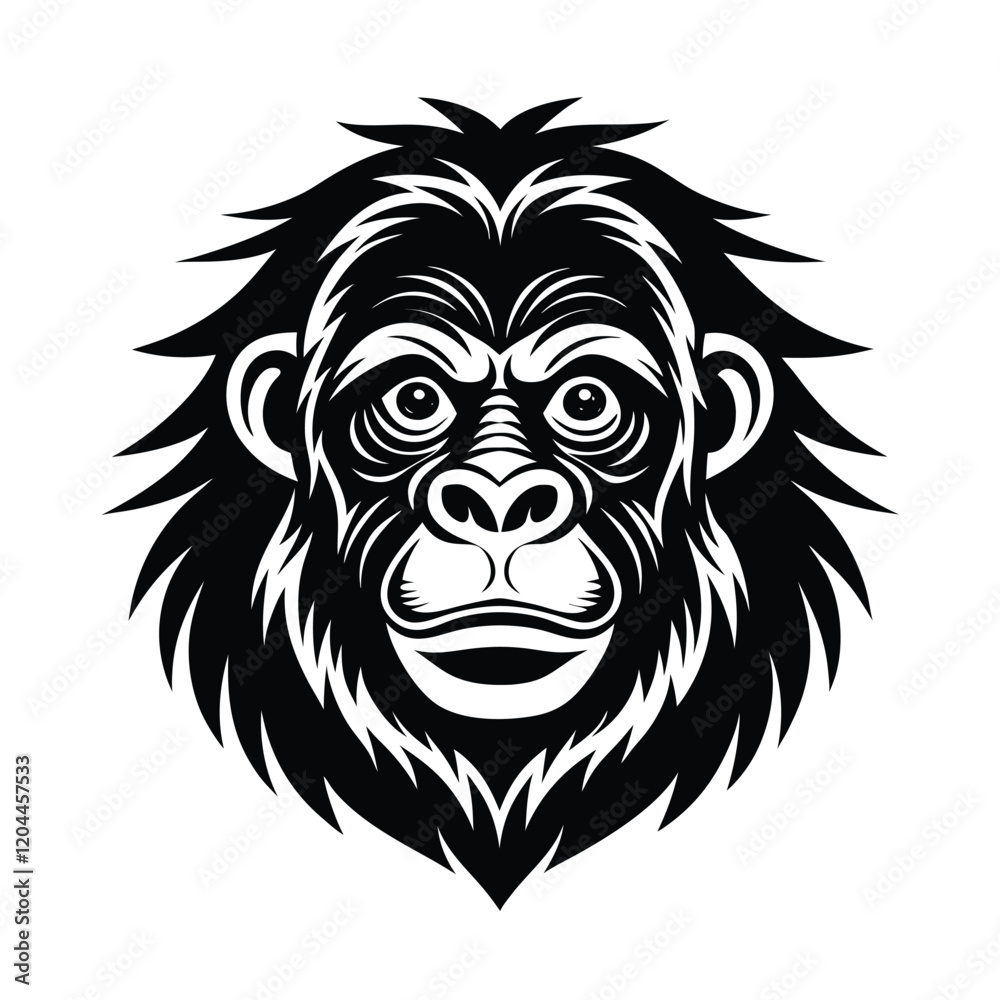 Obraz premium animal silhouette white background 