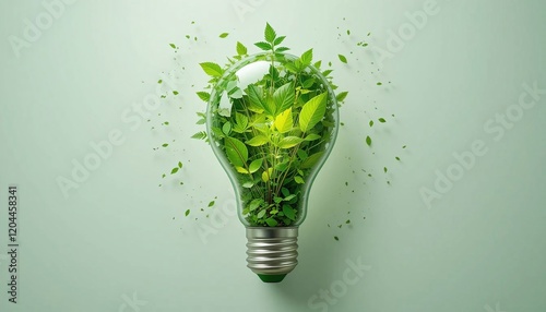 green light bulb