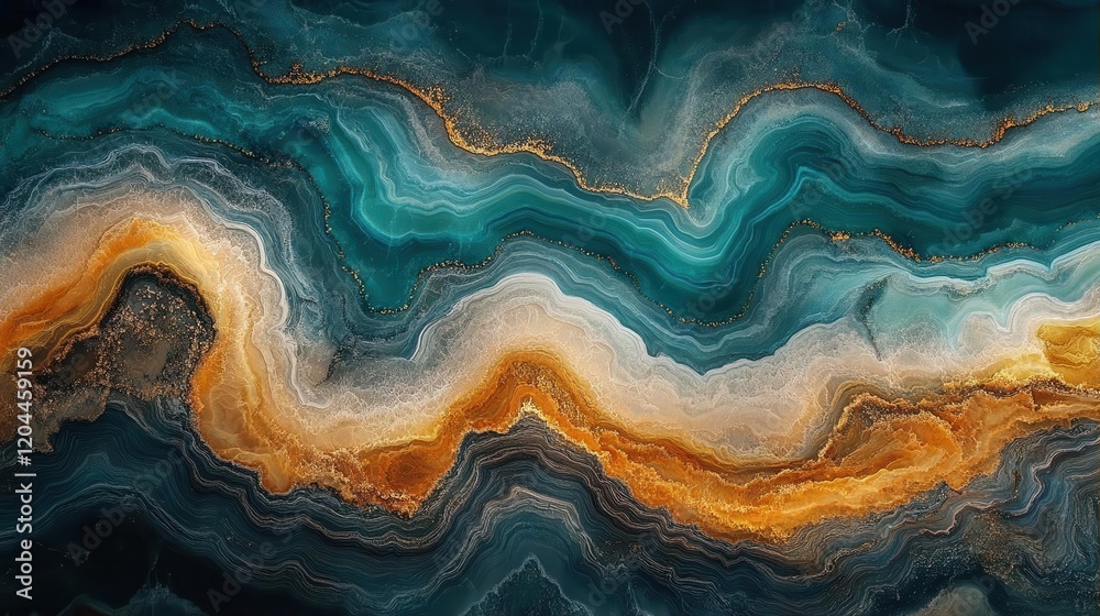 Abstract Teal, Gold, and White Marble Texture: A Luxurious Swirl of Color and Design Abstract Teal, Gold, and White Marble Texture: A Luxurious Swirl of Color and Design