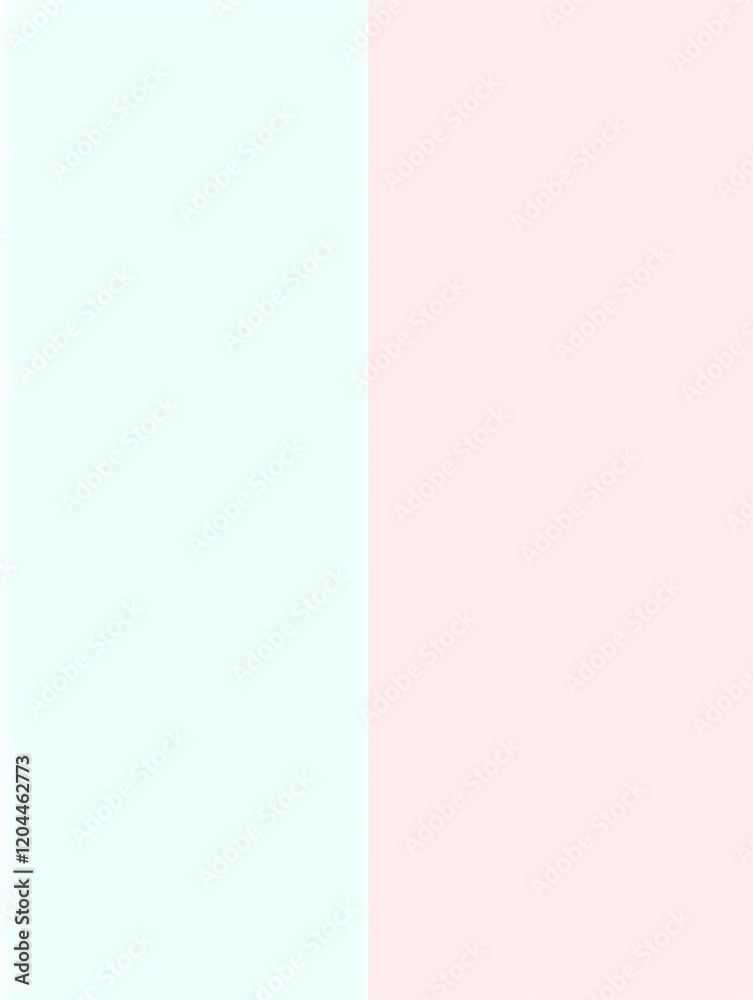 Fototapeta premium Pastel Pink and Turquoise Background with Diagonal Line