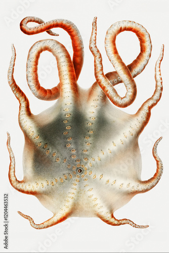 Alloposus Mollis, hand drawn photo